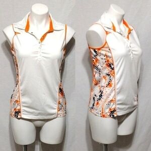 IZOD Cool FX Sleeveless Golf Polo Top Stretch Athleisure Performance Small